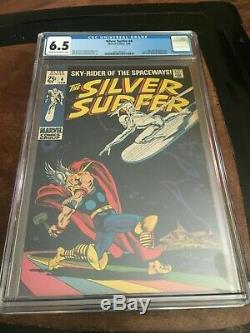 Silver Surfer #4 Cgc 6.5 (fn+) Low Print Run Silver Age Key Classic Cover