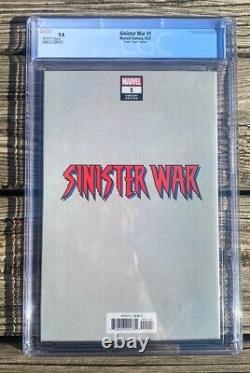Sinister War #1 CGC 9.8 Frank Virgin Variant Cover 150 Spider-Man Marvel Comics