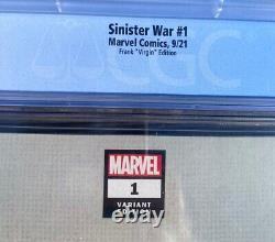 Sinister War #1 CGC 9.8 Frank Virgin Variant Cover 150 Spider-Man Marvel Comics