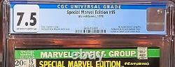 Special Marvel Edition #15 CGC 7.5 KILLER VF- 1st Shang-ChiBEAUTIFUL