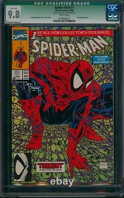 Spider-Man #1? CGC 9.8 Qualified Signed Todd McFarlane? Torment Marvel 1990