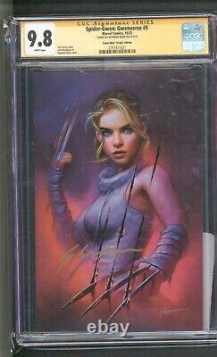 Spider-gwen Gwenverse #5 Cgc 9.8 Exclusive Signed By Shannon Maer