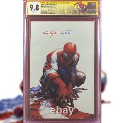 Spider-man Annual #1 Crain Virgin Variantcgc 9.8 Ss Signed By Clayton Crain