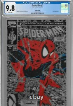 Spiderman 1 Silver Black Variant CGC 9.8 1st Printing 1990 Todd McFarlane Marvel