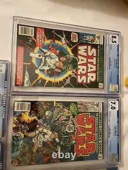 Star Wars #1 #2 #3 #4 #6 #68 First Print Lot Cgc 8.5 7.0 8.0 White Pages