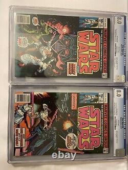 Star Wars #1 #2 #3 #4 #6 #68 First Print Lot Cgc 8.5 7.0 8.0 White Pages