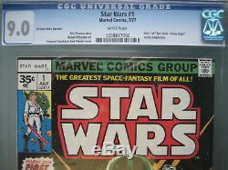 Star Wars #1 35 Cent Price Variant CGC 9.0 WP 1977 1st app Star Wars RARE