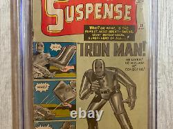 TALES OF SUSPENSE #39 (Iron Man 1st app. & origin) CGC 1.8 OWithW Never Pressed