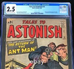 TALES to ASTONISH #35? CGC 2.5? 1st ANT-MAN in COSTUME! Marvel Comic 1962