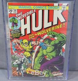 THE INCREDIBLE HULK #181 (Wolverine 1st app) White Pages CGC 9.0 Marvel 1974