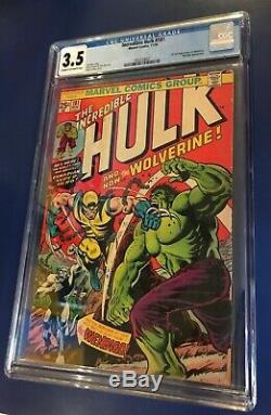 THE INCREDIBLE HULK #181 graded CGC 3.5 1st Full Appearance Of Wolverine