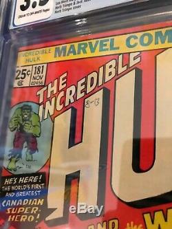 THE INCREDIBLE HULK #181 graded CGC 3.5 1st Full Appearance Of Wolverine