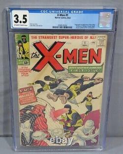 THE X-MEN #1 (First appearance & Origin) CGC 3.5 VG- Marvel Comics 1963 Uncanny