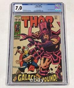 THOR #168 CGC 7.0 KEY! (Origin of Galactus begins!) 1969 Marvel Comics