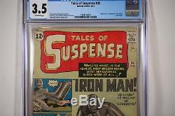 Tales of Suspense #39 1st Iron Man Marvel CGC 3.5 Major Key Comic