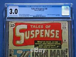 Tales of Suspense #39 CGC 3.0 Origin & 1st Appearance of Iron Man Huge Key
