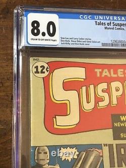 Tales of Suspense #39 CGC 8.0 Unrestored Marvel 1st Iron Man CR/OW Pages