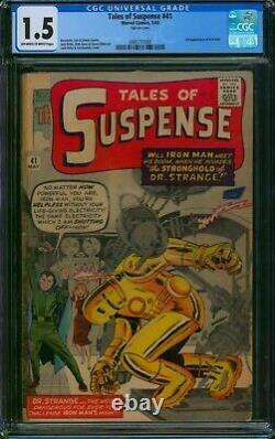 Tales of Suspense #41? CGC 1.5 OW-W? 3rd App of IRON MAN! Marvel Comic 1963