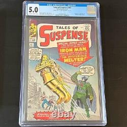 Tales of Suspense #47? CGC 5.0 DOUBLE COVER ERROR? 1st MELTER! Iron Man 1963