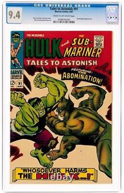 Tales to Astonish #91 (May 1967, Marvel Comics) CGC 9.4 NM 0098095030