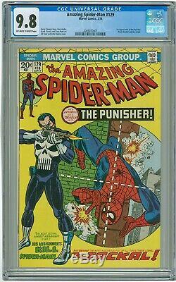 The Amazing Spider-Man #129 (Feb 1974, Marvel) CGC 9.8 OWithW Pages