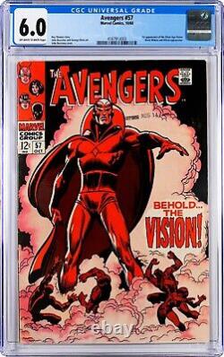 The Avengers #57 CGC 6.0 OWithW Pages 1968 Marvel 1st Appearance of Vision
