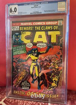 The Cat #1 CGC 6.0 Marvel (1972) Origin & 1st Appearance of The Cat (Tigra)