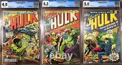 The Incredible Hulk (#180,181,182) 1st Wolverine Cameo & Full Appearance