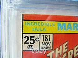 The Incredible Hulk #181 (1st Full Wolverine 1974) Holy Grail Marvel Key Cgc 8.0