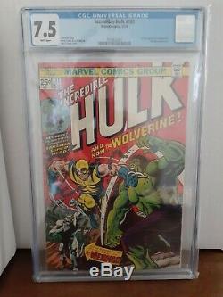 The Incredible Hulk #181 CGC 7.5 White pages 1st App of Wolverine