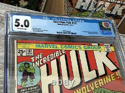 The Incredible Hulk #181 Marvel Comic Book, CGC Graded 5.0 Key, 1st Wolverine