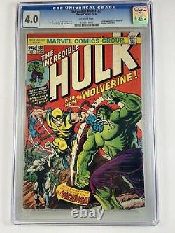 The Incredible Hulk #181 cgc 4.0 1st Appearance of Wolverine