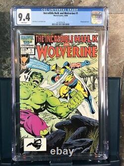 The Incredible Hulk and Wolverine #1 (Marvel 1986) CGC 9.4 WP