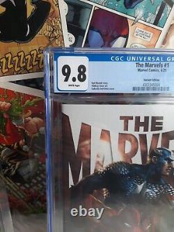 The Marvels 1 RARE CGC 9.8 NM/M INCENTIVE 150 Gabriele Dell'Otto Captain Marvel