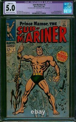 The Sub-Mariner #1? CGC 5.0 Restored? Prince Namor Origin 1st Solo Comic 1968