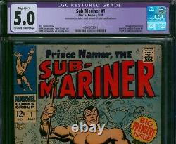 The Sub-Mariner #1? CGC 5.0 Restored? Prince Namor Origin 1st Solo Comic 1968