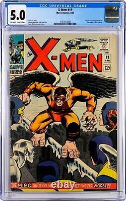 The X-Men #19 CGC 5.0 OWithW Pages 1966 Marvel Origin and 1st App of the Mimic