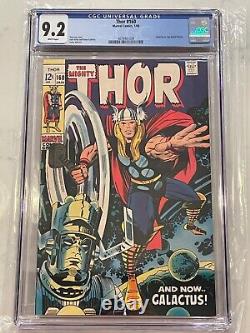 Thor #160 CGC 9.2 W Classic Jack Kirby Galactus Cover