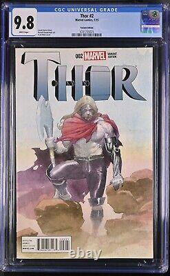 Thor #2 CGC 9.8 1st Jane Foster as Thor 125 Incentive Variant Cover 2015 Marvel
