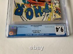 Thor 337 Cgc 9.4 1st Appearance Beta Ray Bill Marvel Comic 1983