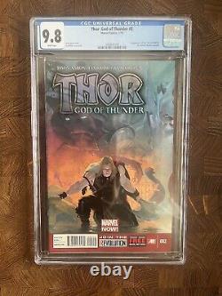 Thor God of Thunder 2 CGC 9.8 Marvel Comic 2013 1st Gorr The God Butcher