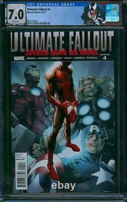 ULTIMATE FALLOUT #4? CGC 7.0 1ST PRINT? 1st Miles Morales Marvel 2011 Comic