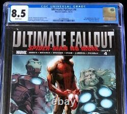 ULTIMATE FALLOUT #4 CGC 8.5 1st Print 1st App Miles Morales Marvel 2011