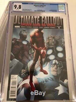 ULTIMATE FALLOUT #4 CGC 9.8 WHITE PAGES 1ST PRINT FIRST MILES MORALES Marvel