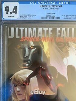 ULTIMATE FALLOUT 4 VARIANT CGC 9.4 Djurdevic 1st MILES Morales Spider-Man no 9.6