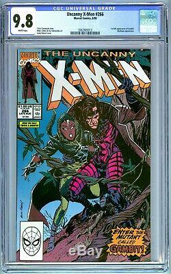 Uncanny X-Men 266 CGC 9.8 Marvel 1990 1st Full Gambit. Mystique Appearance