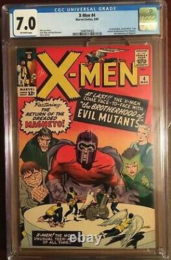 Uncanny X-Men #4 Marvel 1964 CGC 7.0 3948184002 1st app. Scarlet Witch and Quick