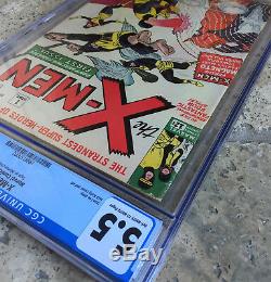 Uncanny X-men #1 CGC 5.5 Silver Age September 1963 Key Grail Comic Book OWithW