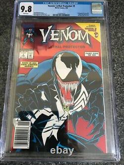 Venom Lethal Protector 1 (1993) CGC 9.8. Rare Newsstand Variant 1st Venom