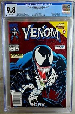 Venom Lethal Protector #1 NEWSSTAND Marvel 1993 CGC 9.8 NM/MT WhiteP Comic V0060